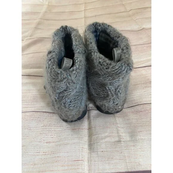 Muk Luks Women's Grey Soft Warm Slipper Booties - 8 - Picture 4 of 13